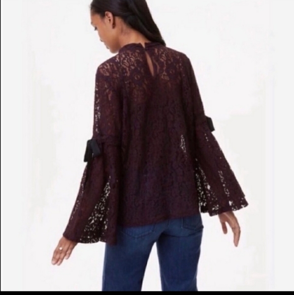 LOFT Lace top!!!! - Picture 5 of 6